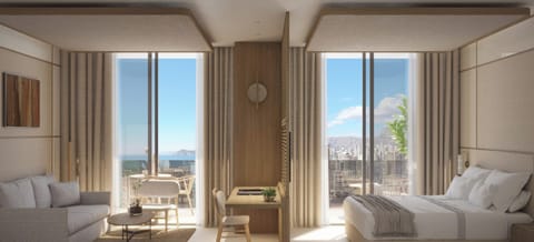 Minibar, blackout drapes, soundproofing, free WiFi