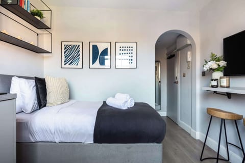 The open-plan living, kitchen and dining area