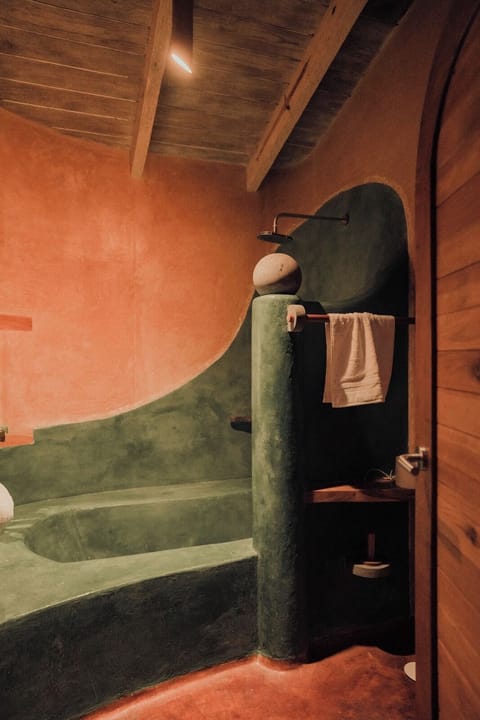 Junior Suite, Balcony, Pool View | Bathroom | Hair dryer, towels, soap, shampoo