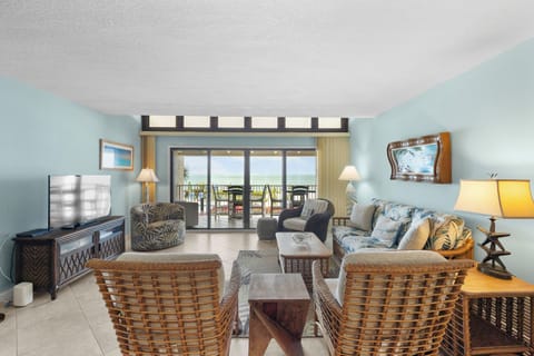 Living Room to Oceanfront Balcony