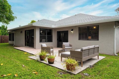 Start your morning or end your day outside on our back patio to take in the Florida weather, located right outside the "Florida Room".