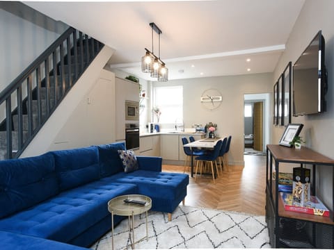 Open plan living and kitchen