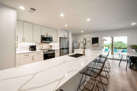 A second gourmet kitchen view showcasing sleek modern design