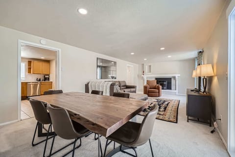 Open living and dining area 