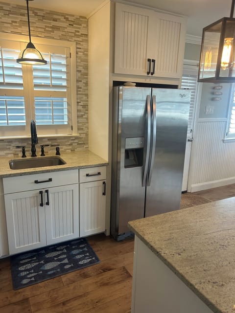 Kitchen with modern amenities
