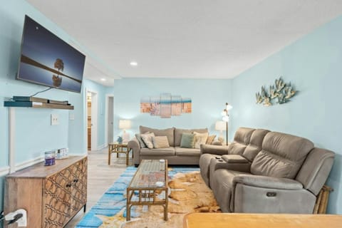 Sink into these comfy sofas and enjoy a family movie night.