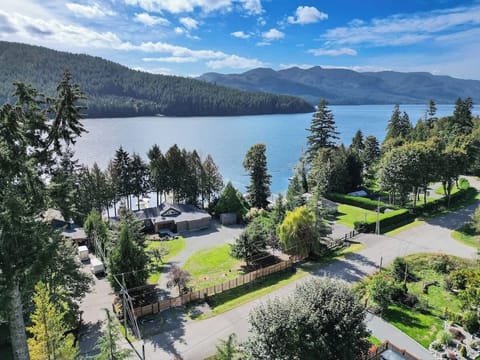 Aerial view of the property. 