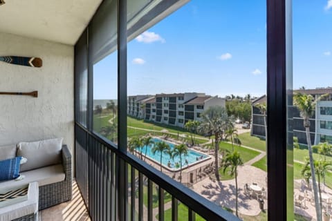 Sip your morning coffee or evening cocktail on the screened lanai