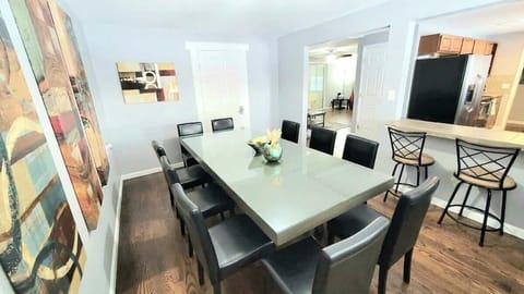 Sleek Modern Dining Table Seats 10
