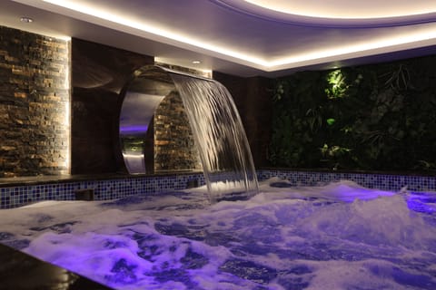 Sauna, steam room, mud baths, massages