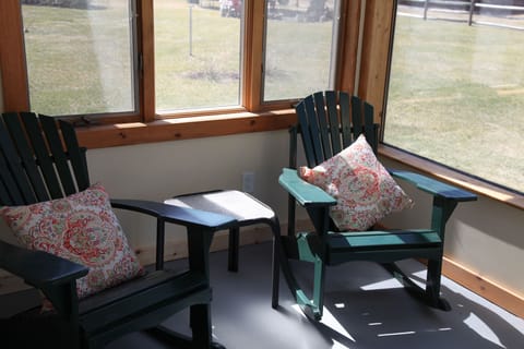 Sunroom Adirondack chairs