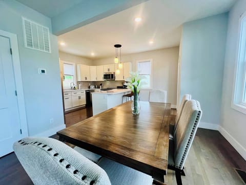 Dining area + kitchen