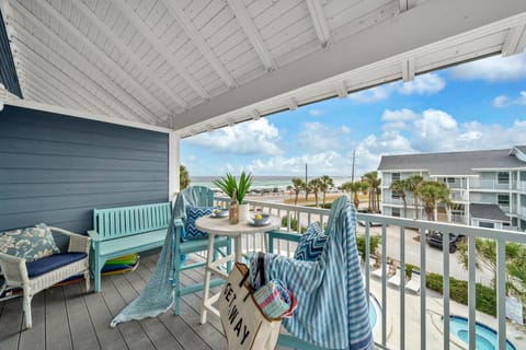 Sip morning coffee on your private balcony while Gulf breezes carry the sound of waves and seabirds to this coastal retreat.