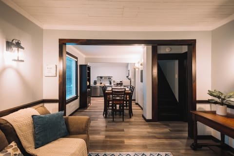 The open floor plan of this home means that no one has to miss out on the action!