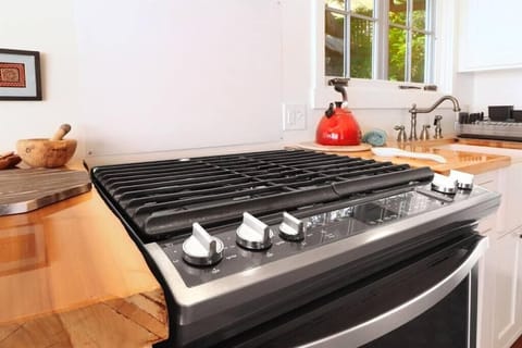 Cook up a storm on the propane stove.