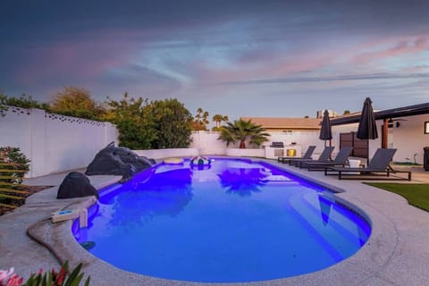 Enjoy a refreshing swim in the heated pool, complete with floaties!