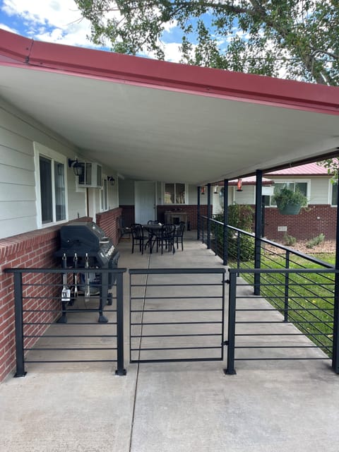 Entrance and patio