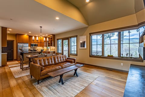 An open floor plan makes time with family or friends more enjoyable