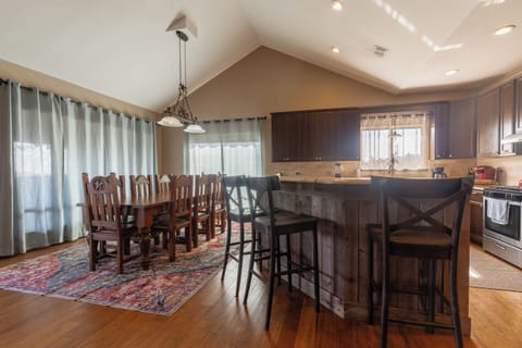 Kitchen and dining area view