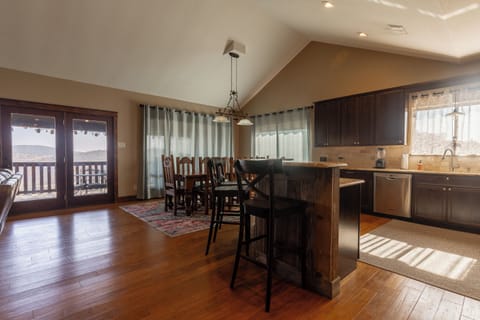 Kitchen and dining area view