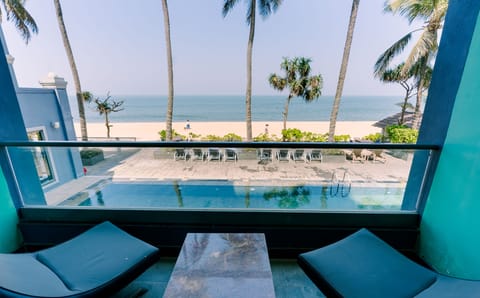 Deluxe Double or Twin Room, Balcony, Beach View | Balcony view