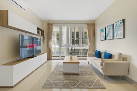 Apartment, 2 Bedrooms, Garden View | Living area | Flat-screen TV