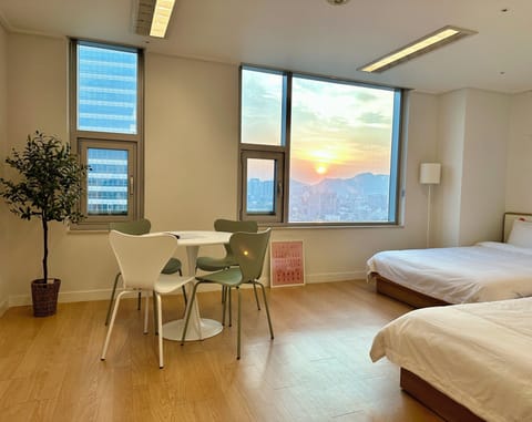 Deluxe Triple Queen_DDP & N Seoul Tower | Individually decorated, desk, laptop workspace, blackout drapes