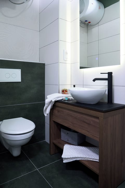 Free toiletries, hair dryer, slippers, towels