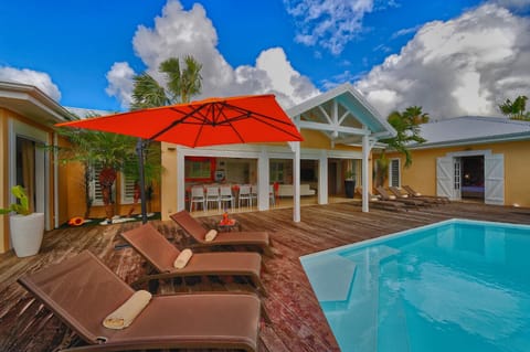 A beautiful terrace to enjoy the gentle Caribbean lifestyle