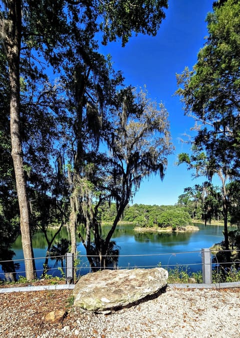 Back yard over looking quarry lake