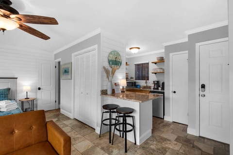Counter seating in the kitchen