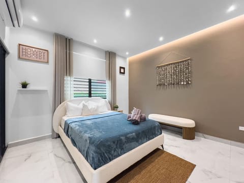 Experience a peaceful sleep environment with a clean well prepared bed ready to welcome you