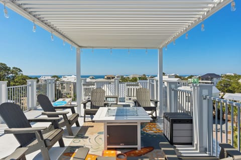 Rooftop patio.