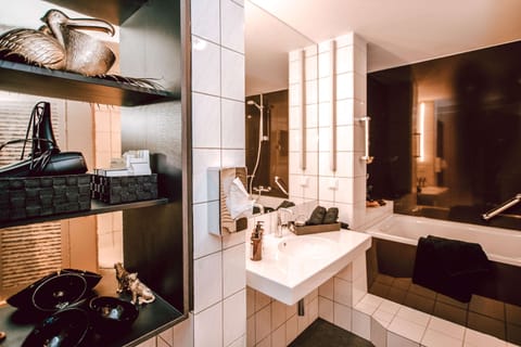 Design Double Room | Bathroom | Free toiletries, hair dryer, slippers, towels