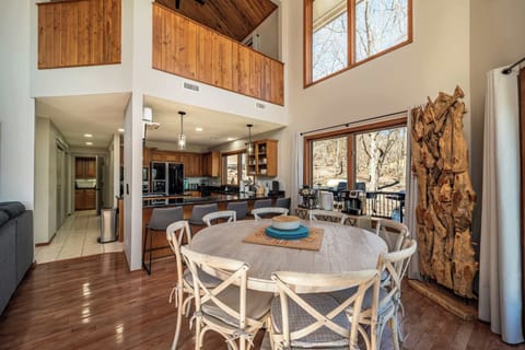 Great open concept for family gatherings or small retreats