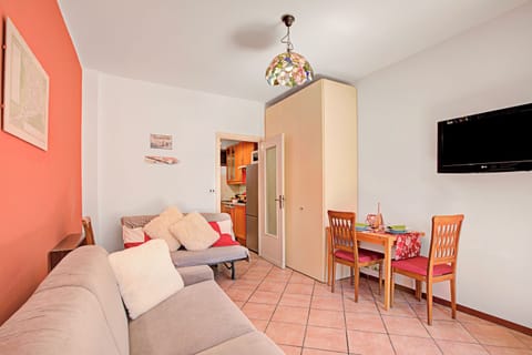 21-inch flat-screen TV with cable channels