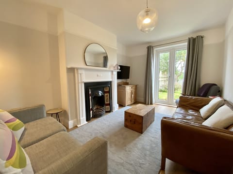 View of living room of Treaaron Holiday Cottage, St Merryn, North Cornwall