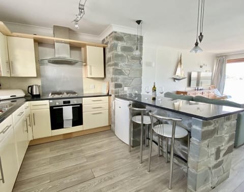 Breakfast bar, in 14 The Boatyard, Padstow, North Cornwall