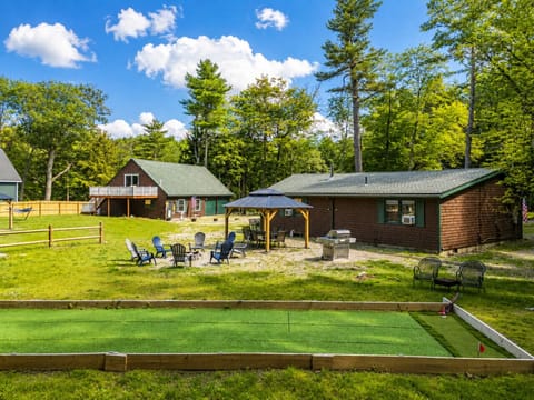 From mini golf fun to fireside evenings, this outdoor space is designed for connection, comfort, and lasting memories.