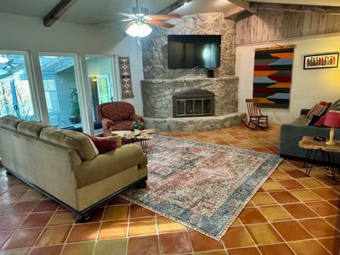 Newly installed Saltillo Terra Cotta tile