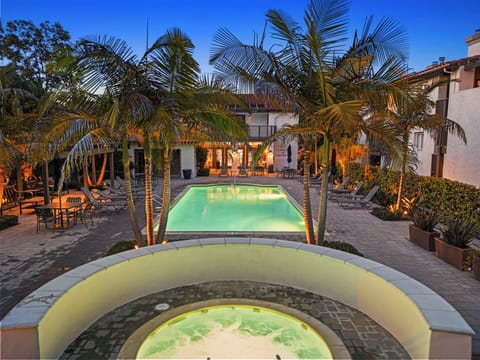 Communal pool and spa area.