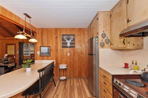 Extra seating space next to the kitchen