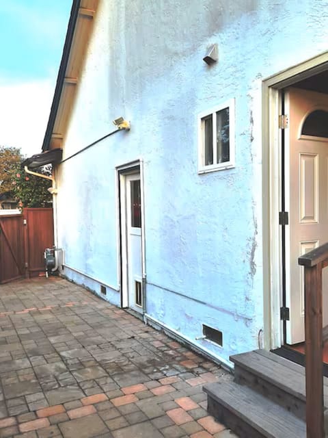 Private patio. Enjoy self check in. Private unit entrance with keyless entry. 