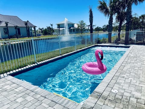 Relax in your private pool after a day at the beach