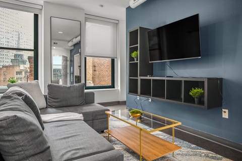 Deluxe Apartment, 1 Bedroom, Non Smoking | Living area | 43-inch Smart TV with digital channels, Netflix, Hulu