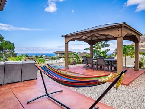 Relax in your private out door backyard while with stunning ocean views.