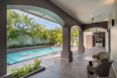 Outdoor pool, open 8:00 AM to 7:00 PM, sun loungers