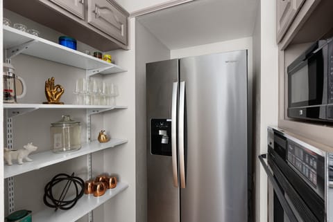 Stainless steel appliances included.