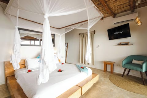 Classic Double or Twin Room, Patio, Ocean View | In-room safe, iron/ironing board (on request), WiFi (free)