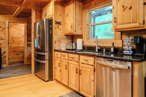 Oversized fridge means plenty of room for good stuff